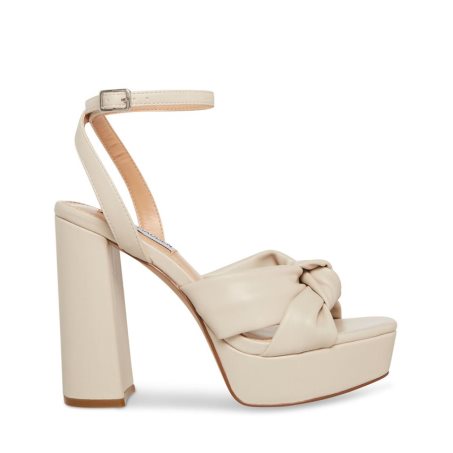 Beige Steve Madden Lala Women's Heels Sandals | PH 0391KWP